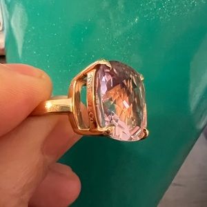 Tiffany & Co. amethyst 18k rose gold ring